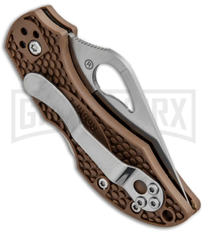 Byrd Robin 2 Brown FRN Folding Knife - Satin Plain - Image 3