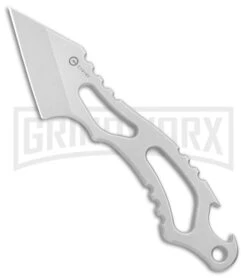 CIVIVI De Santis Kiri-EDC Silver Fixed Blade Neck Knife - SW Plain