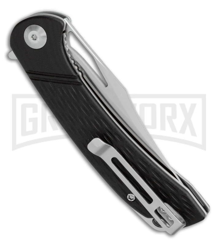 CIVIVI Dogma Black G-10 Liner Lock Knife - Satin Plain - Image 3