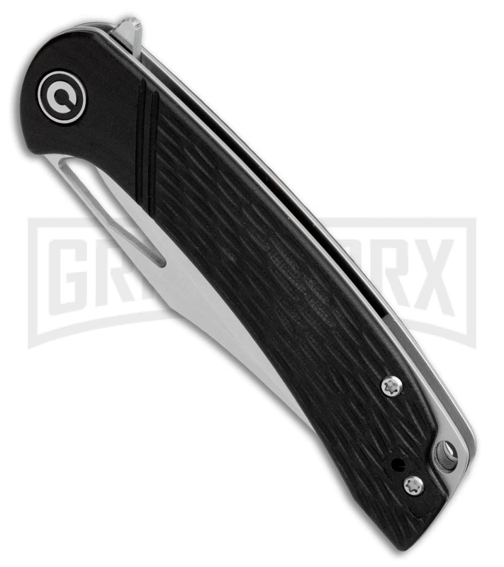 CIVIVI Dogma Black G-10 Liner Lock Knife - Satin Plain - Image 2