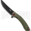 CJRB Cutlery Gobi Green G-10 Folding Knife - Black Plain