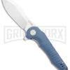 CJRB Cutlery Blue Mangrove Liner Lock Knife - Stonewash Plain