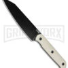 CJRB Desert White G-10 Silax Knife - Fixed Blade Black AR-RPM9