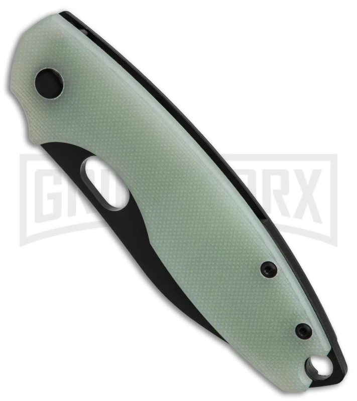 CRKT Limited Release Pilar III Frame Lock Knife Jade G-10 (3" Black D2) - Image 2