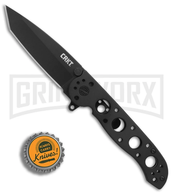 CRKT Carson M16-02KS Frame Lock Flipper Knife - Tanto Black - Image 4