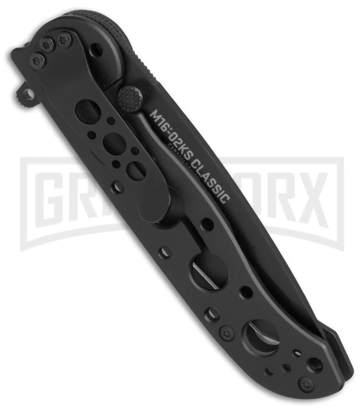 CRKT Carson M16-02KS Frame Lock Flipper Knife - Tanto Black - Image 2