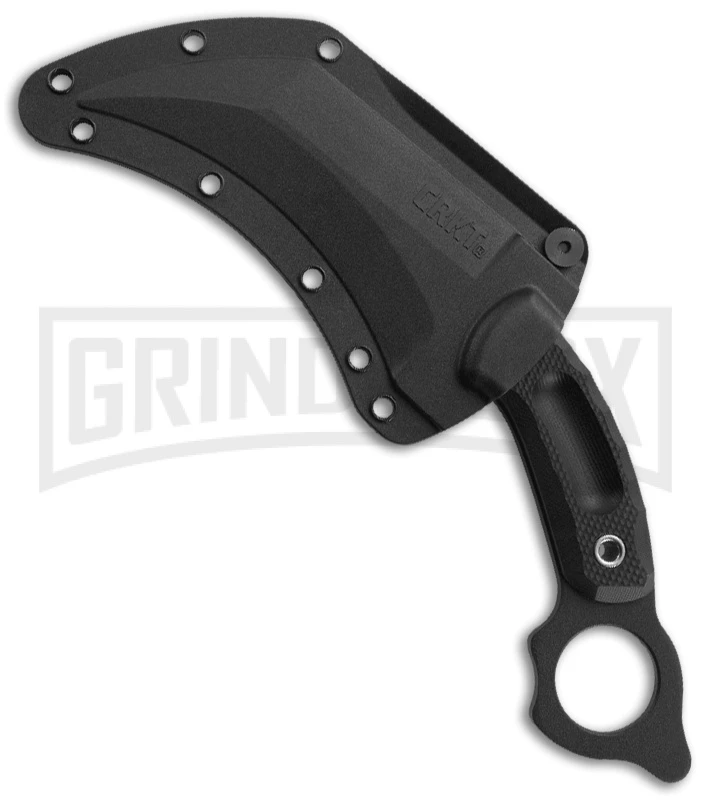 CRKT Du Hoc Karambit Black G-10 Fixed Blade Knife - Black Plain - Image 2
