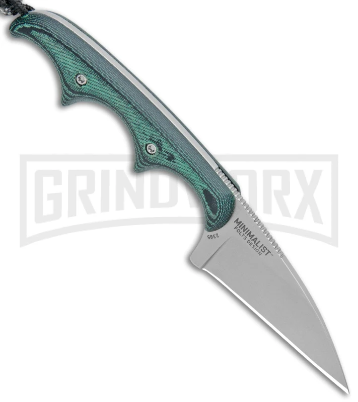 CRKT Folts Minimalist Micarta Neck Knife - Bead Blast Plain - Image 2