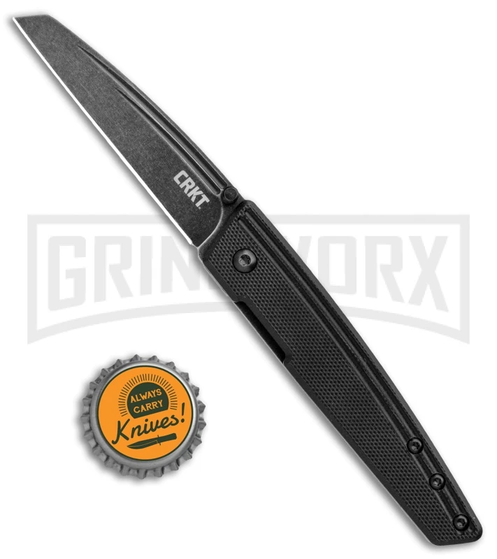 CRKT Inara Black G-10 Frame Lock Knife - Satin Plain - Image 4