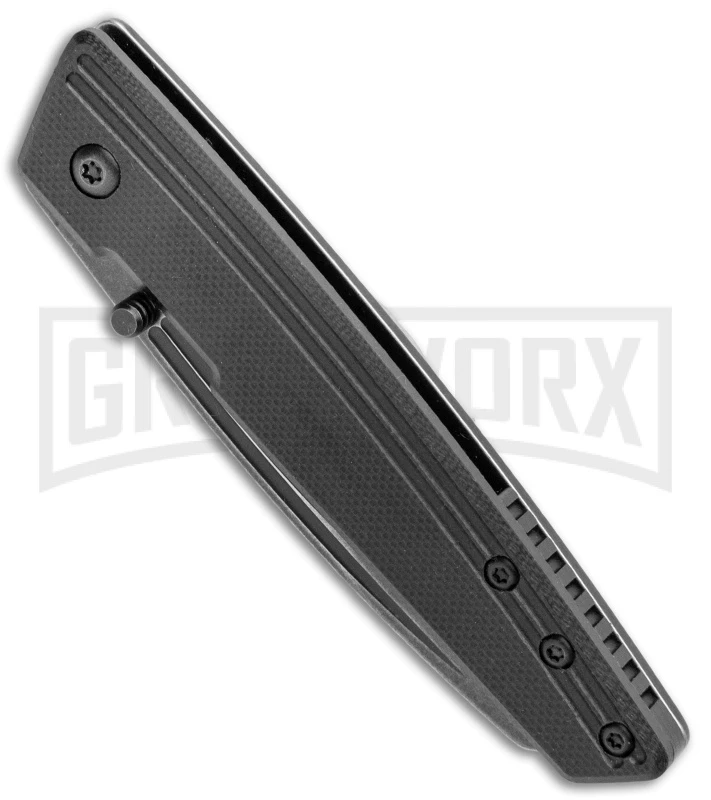 CRKT Inara Black G-10 Frame Lock Knife - Satin Plain - Image 2