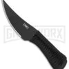 CRKT Scrub Black Paracord Tactical Fixed Blade Knife - Black Plain