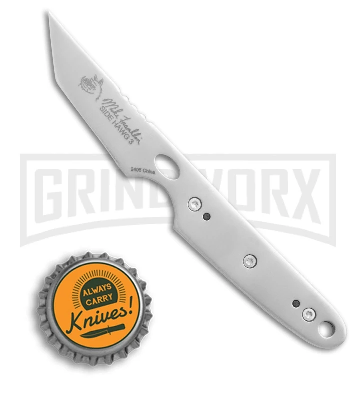 CRKT Side Hawg 3 Neck Knife With Pivot Sheath - Tanto Satin Plain - Image 4