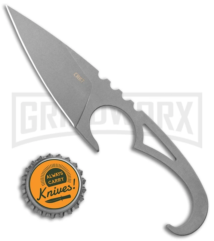 CRKT Williams SDN Skeletonized Steel Fixed Blade - Bead Blast Plain - Image 4