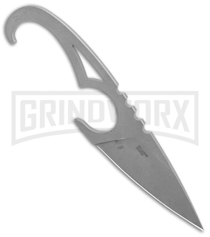 CRKT Williams SDN Skeletonized Steel Fixed Blade - Bead Blast Plain - Image 2