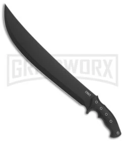 CRKT ChanceInHell Black 16" Machete Fixed Blade - Black Plain