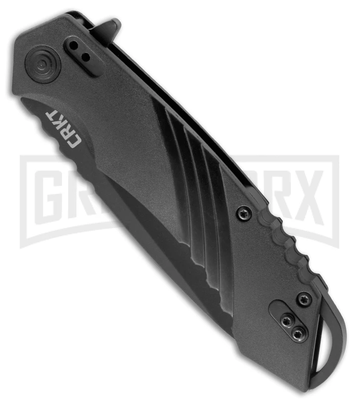 CRKT Directive Black Folding Knife - Tanto Black Plain - Image 2