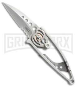 CRKT Snap Lock 5102N Folding Knife - Bead Blast Serr