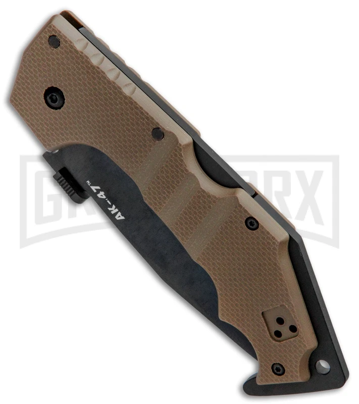 Cold Steel AK-47 FDE G-10 Folding Knife - Black Plain - Image 2