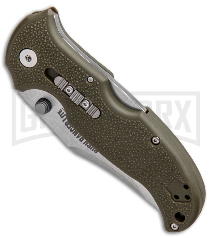 Cold Steel Bush Ranger Lite OD Green GFN Rocker Lock Knife - Satin Plain - Image 2