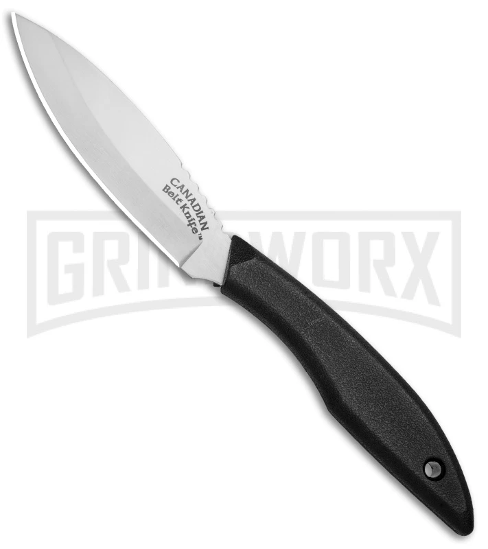Cold Steel Canadian Belt Fixed Blade Knife - Satin Plain