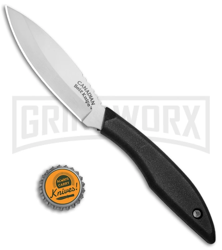 Cold Steel Canadian Belt Fixed Blade Knife - Satin Plain - Image 4