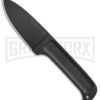 Cold Steel Black Drop Forged Hunter Fixed Blade Knife - Black Plain