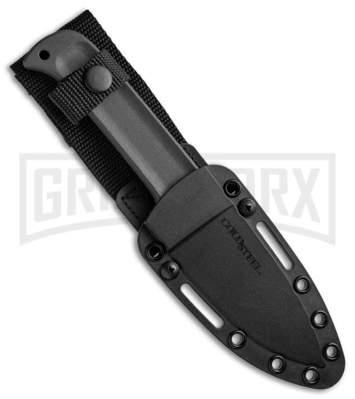 Cold Steel Black Drop Forged Hunter Fixed Blade Knife - Black Plain - Image 3