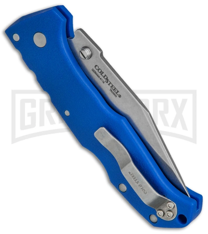 Cold Steel Pro Lite Blue GFN Folding Knife - Clip Point Satin - Image 3