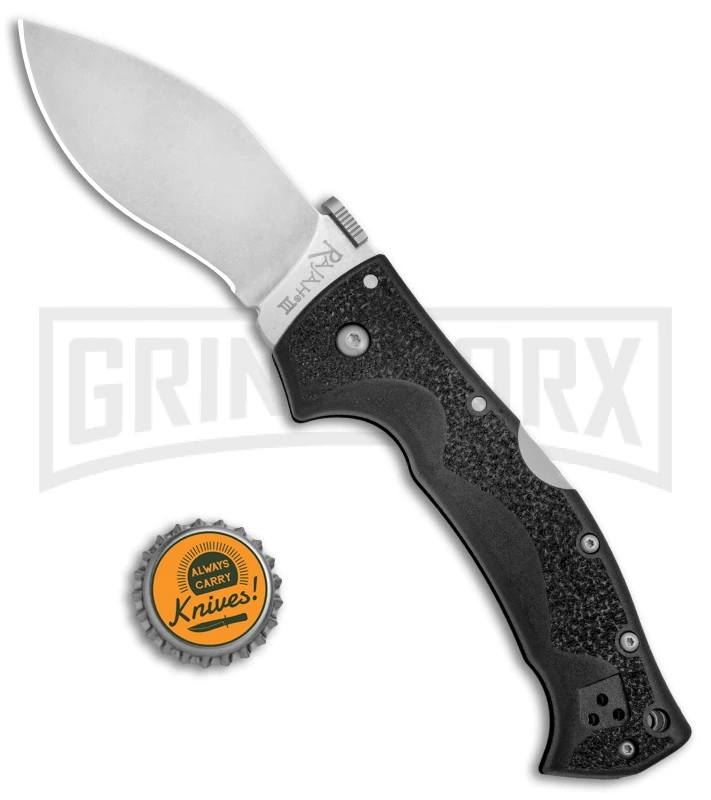 Cold Steel Rajah III Folding Knife - Stonewash Plain - Image 4