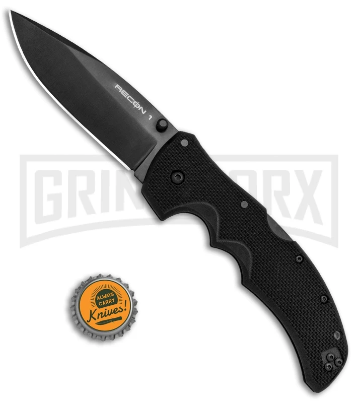 Cold Steel Recon 1 S35VN Folding Knife - Spear Point Black Plain - Image 4