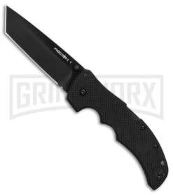 Cold Steel Recon 1 Black G-10 Tanto Lockback Knife - Black G-10