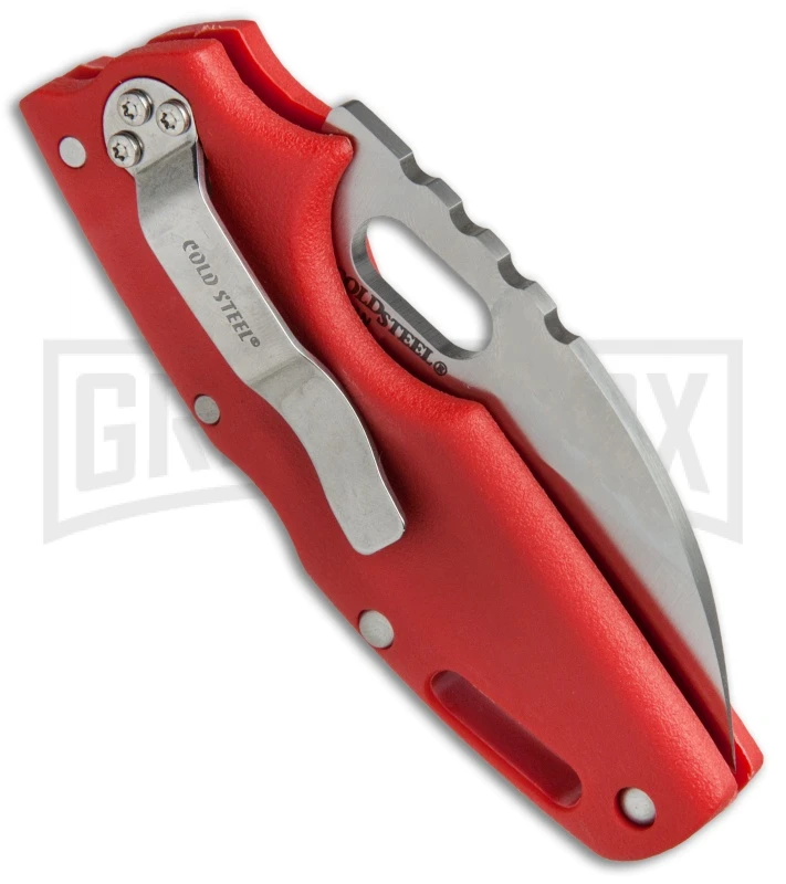 Cold Steel Tuff Lite Red Folding Knife - Satin Plain - Image 3