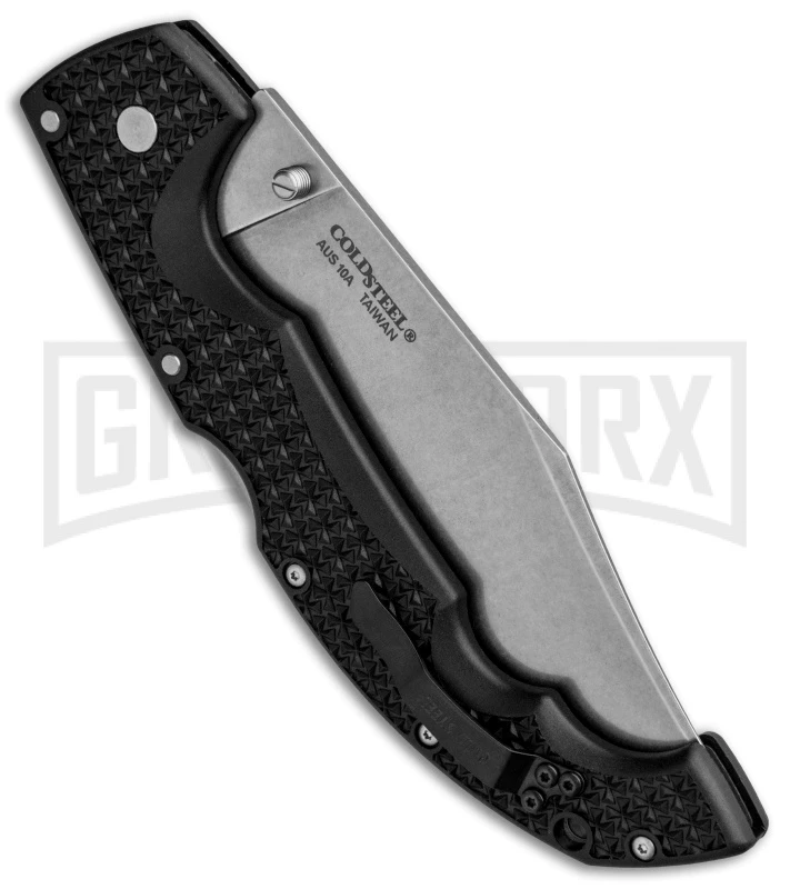 Cold Steel Voyager XL Black Griv-Ex Clip Point Tri-Ad Lock Knife - SW Plain - Image 3