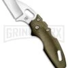 Cold Steel Mini Tuff Lite OD Green Grivory Tri-Ad Lock Knife - Satin Plain