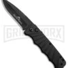 Delta Force Automatic Knife Black Aluminum - Black Plain