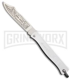 Douk-Douk Les Chromes Silver Manual Folding Knife - Satin Plain