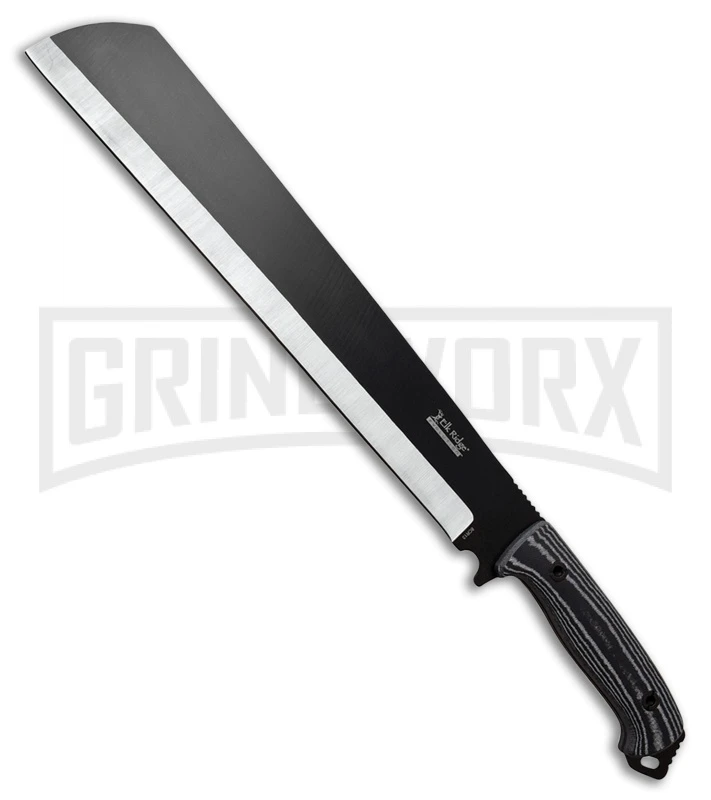 Elk Ridge Evolution Platform Machete (19.25") Black Micarta - Two-Tone Plain