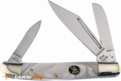 Frost Cutlery Steel Warrior Wrangler White Slip Joint Pocket Knife