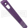 Flytanium Pocket Clip For Boker Kalashnikov Knives Purple Anodized Titanium