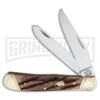 Frost Cutlery Bulldog Trapper Brown Pocket Knife