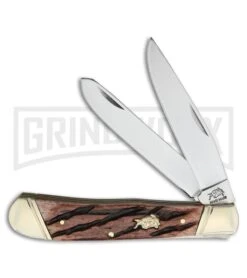 Frost Cutlery Bulldog Trapper Brown Pocket Knife