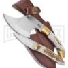 Frost Cutlery Combo Deer Stag Tan Stag Fixed Blade Knife - Satin Plain