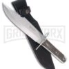 Frost Cutlery Hen & Rooster Master Bowie Stag Fixed Blade Knife - Mirror Plain