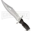 Frost Cutlery Nautilus Black Pakkawood Fixed Blade Knife - Satin Plain