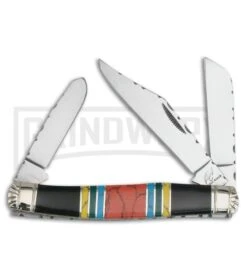 Frost Cutlery Ocoee River Stockman Black Pocket Knife