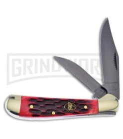 Frost Cutlery Steel Warrior Copperhead Red Bone Pocket Knife