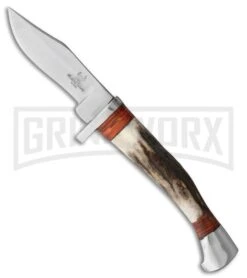 Frost Cutlery Whitetail Puma Claw Antler Fixed Blade Knife - Satin Plain
