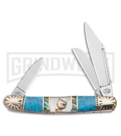 Frost Silverhorse Wrangler Abalone Turquoise - Pocket Knife