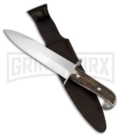 Frost Cutlery Hen & Rooster Grapple Stag Fixed Blade Knife - Mirror Plain