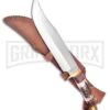 Frost Cutlery Trophy Stag Cougar Bowie Stag Fixed Blade Knife - Satin Plain